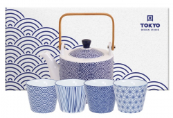 TDS, Tee Set, Geschenkset, Nippon Blue, 5 Stk, Art.-Nr. 17990