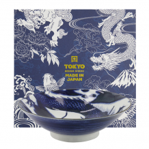 TDS, Japonism Schale, Dragon, Blau, Ø 25,2x7,7 cm, Art.-Nr. 22515